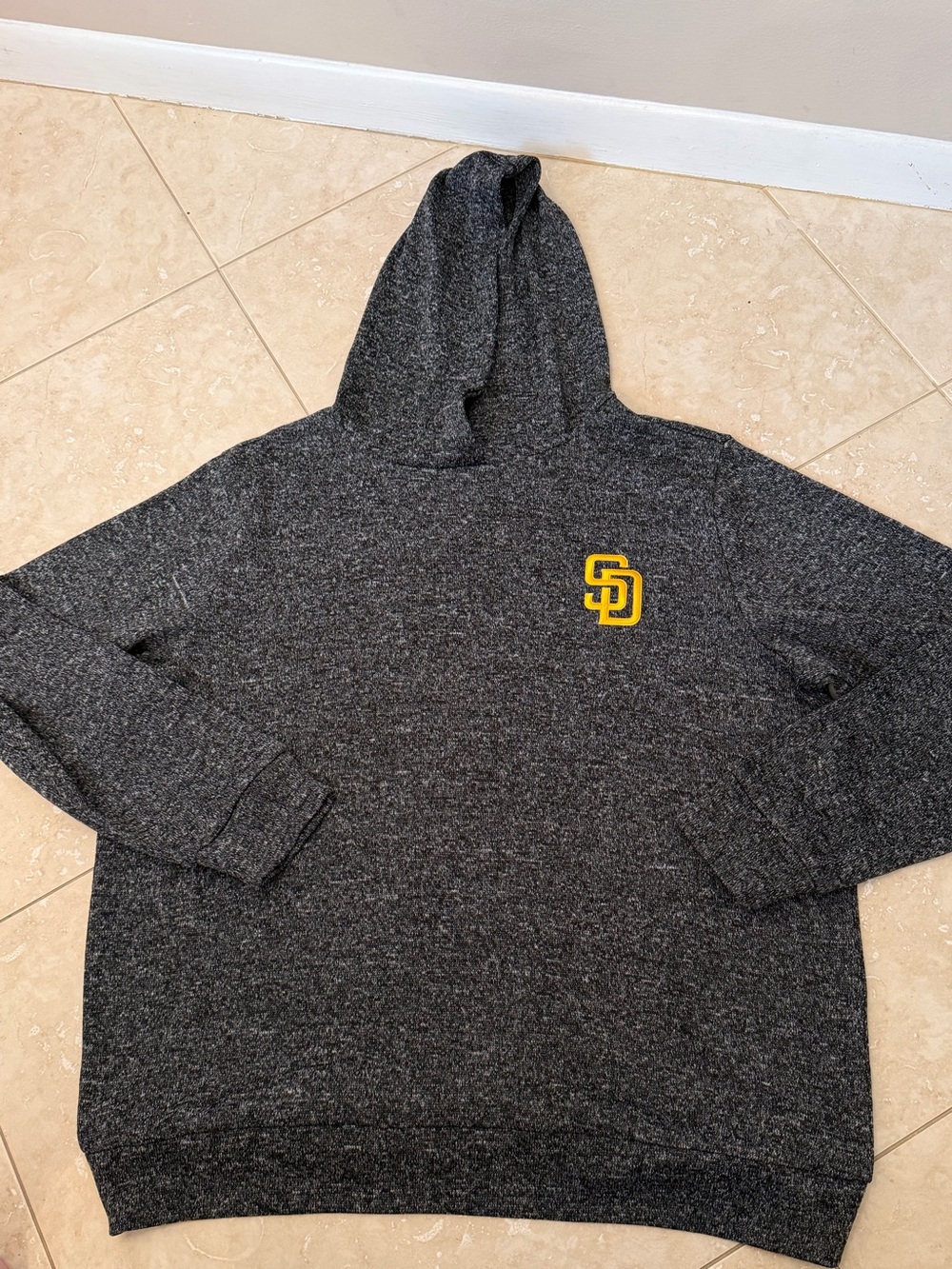 Antigua San Diego Padres Black Absolute Long Sleeve Hoodie